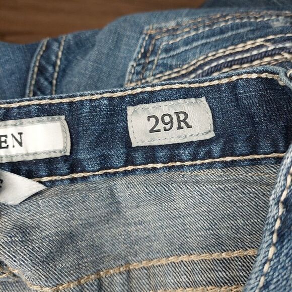 BKE Denim Aiden Bootleg Distressed Blue Jeans Men's Size 29/R - Picture 12 of 15